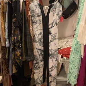 Charlotte Russe Marble Print Midi Dress